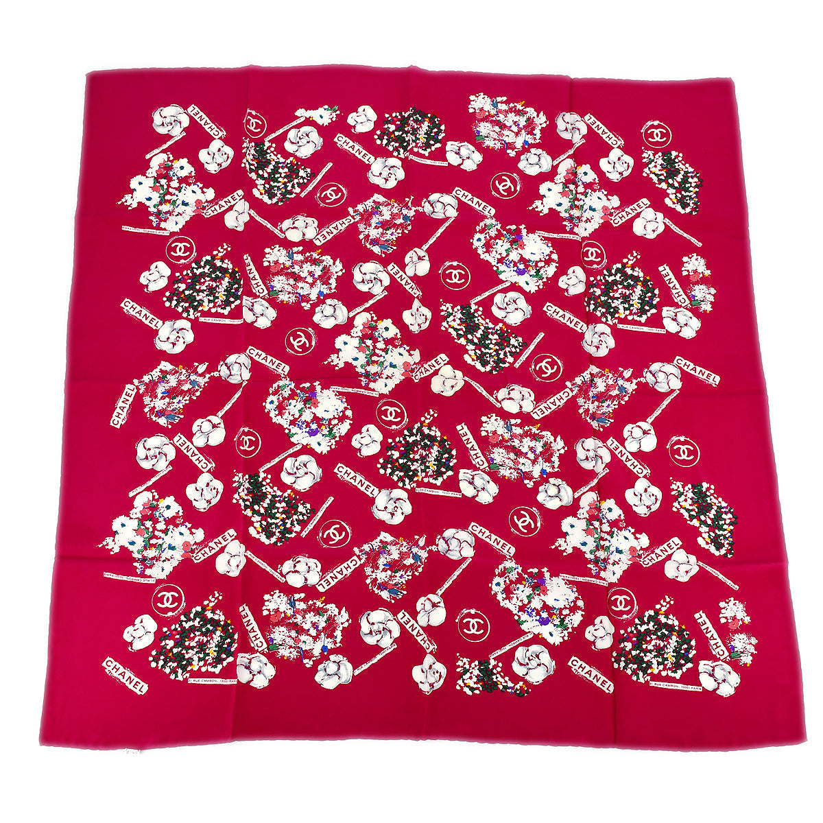 Luxury Chanel Spring 1986 Silk Scarf 85