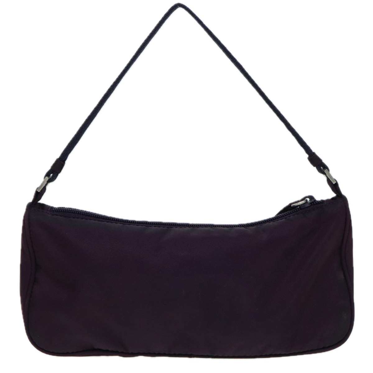 Luxury Prada Accessory Pouch Nylon Purple Silver  86169