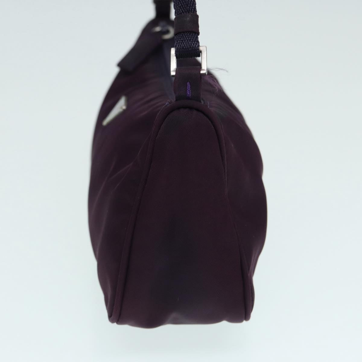 Luxury Prada Accessory Pouch Nylon Purple Silver  86169