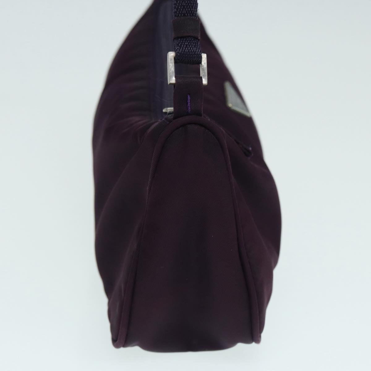 Luxury Prada Accessory Pouch Nylon Purple Silver  86169