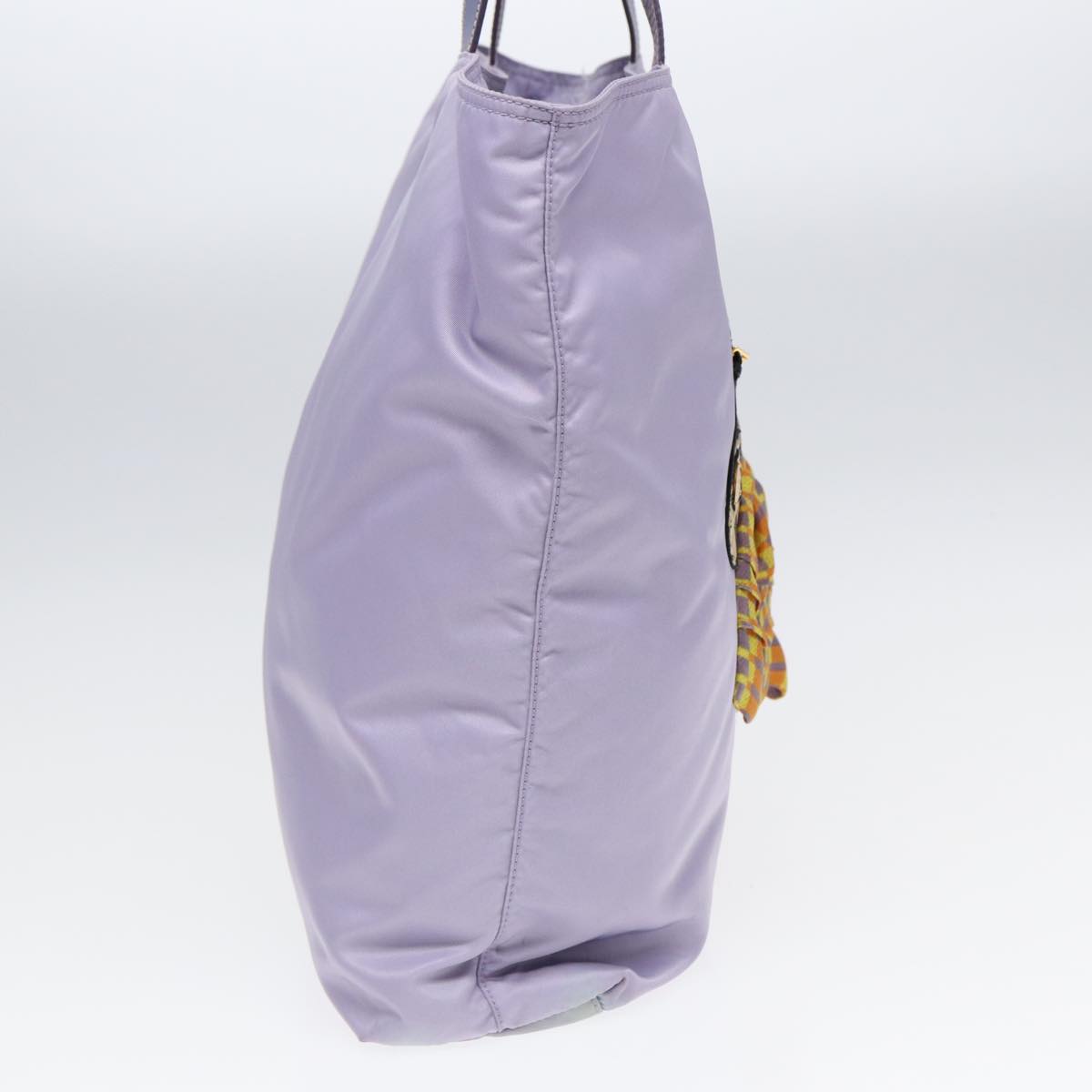 Luxury Prada Robot Tote Bag Nylon Purple Gold  86171