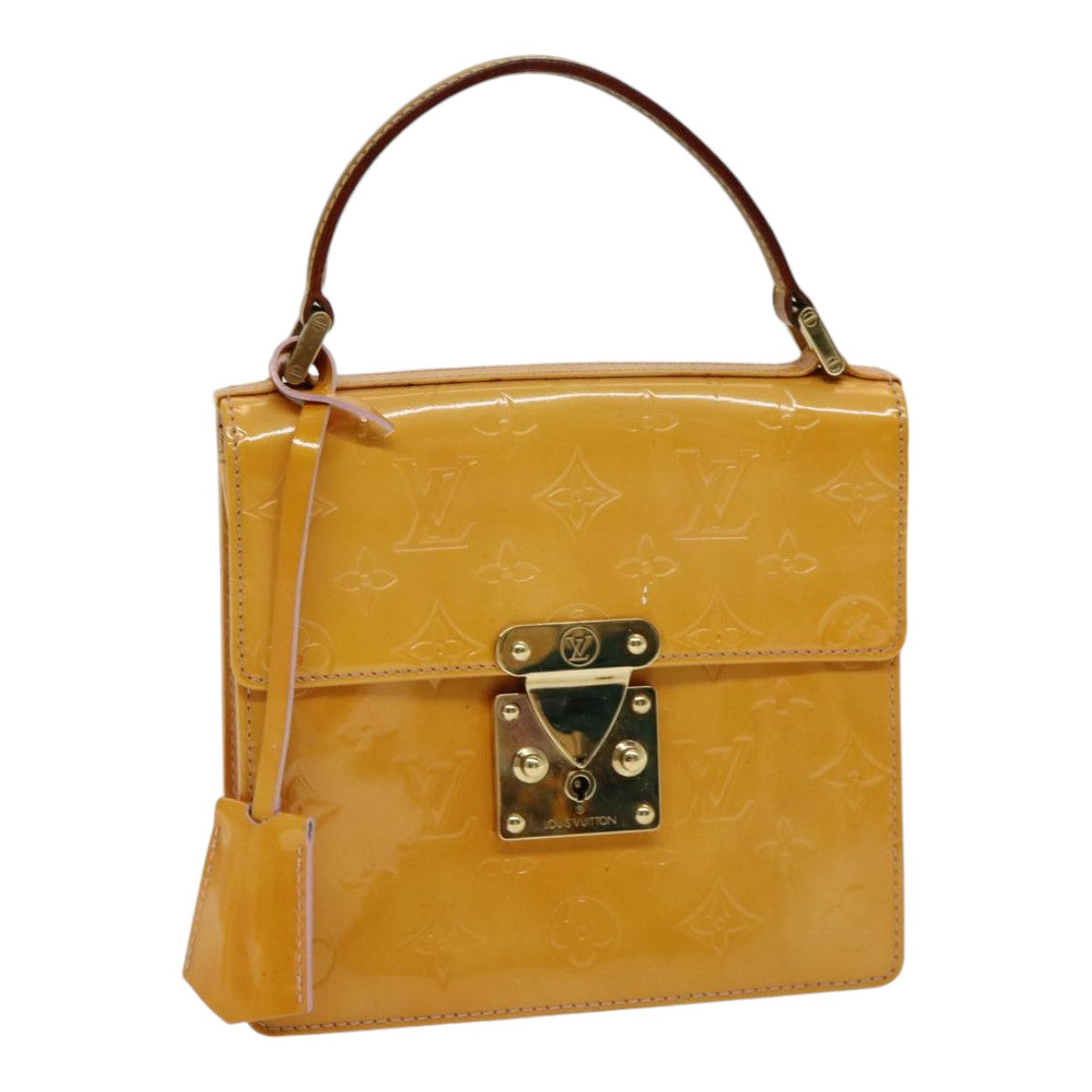 LOUIS VUITTON Vernis Spring Street Hand Bag Marshmallow Pink M91033 86224