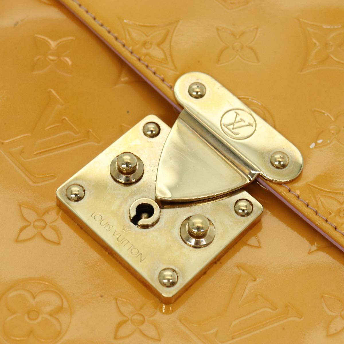 LOUIS VUITTON Vernis Spring Street Hand Bag Marshmallow Pink M91033 86224