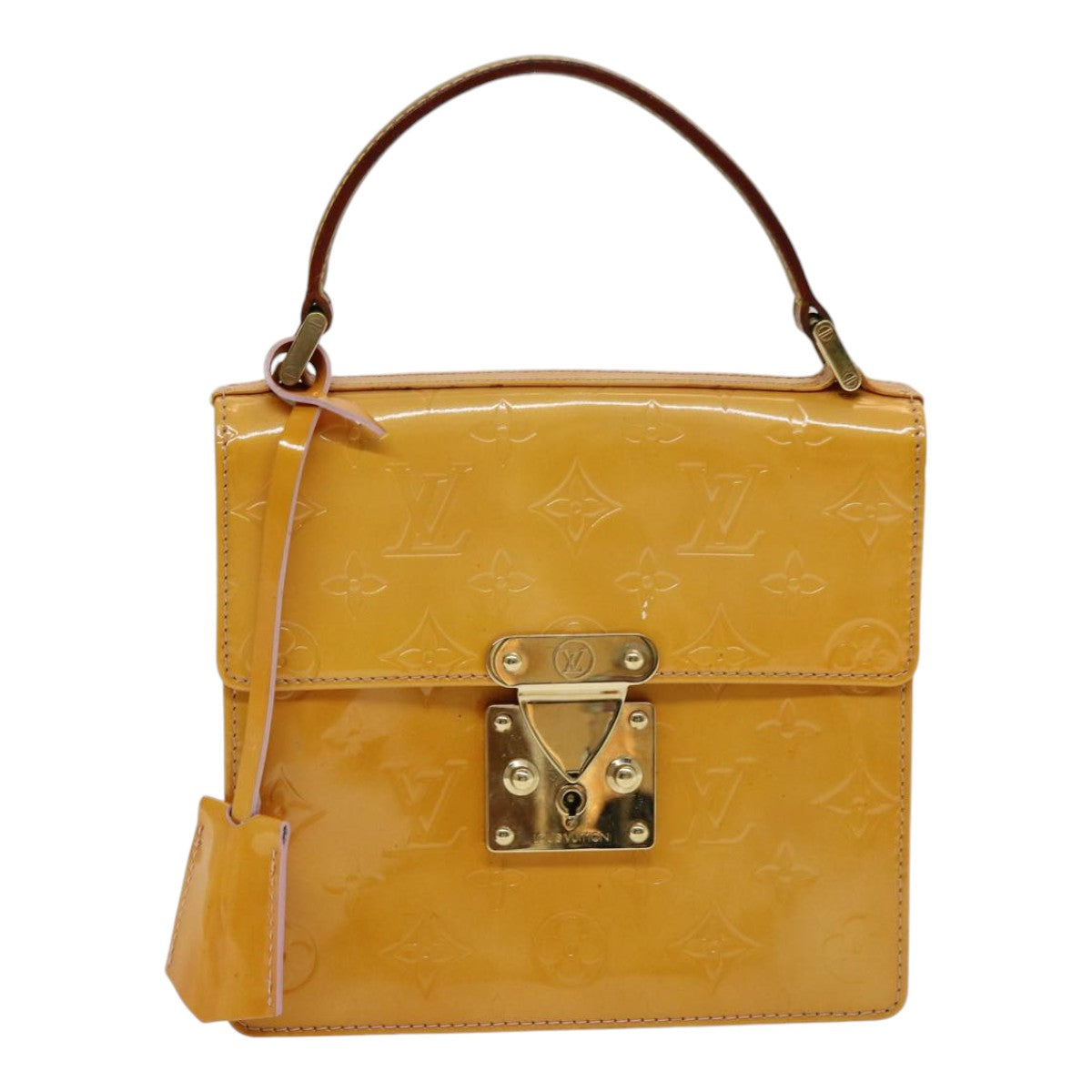 LOUIS VUITTON Vernis Spring Street Hand Bag Marshmallow Pink M91033 86224