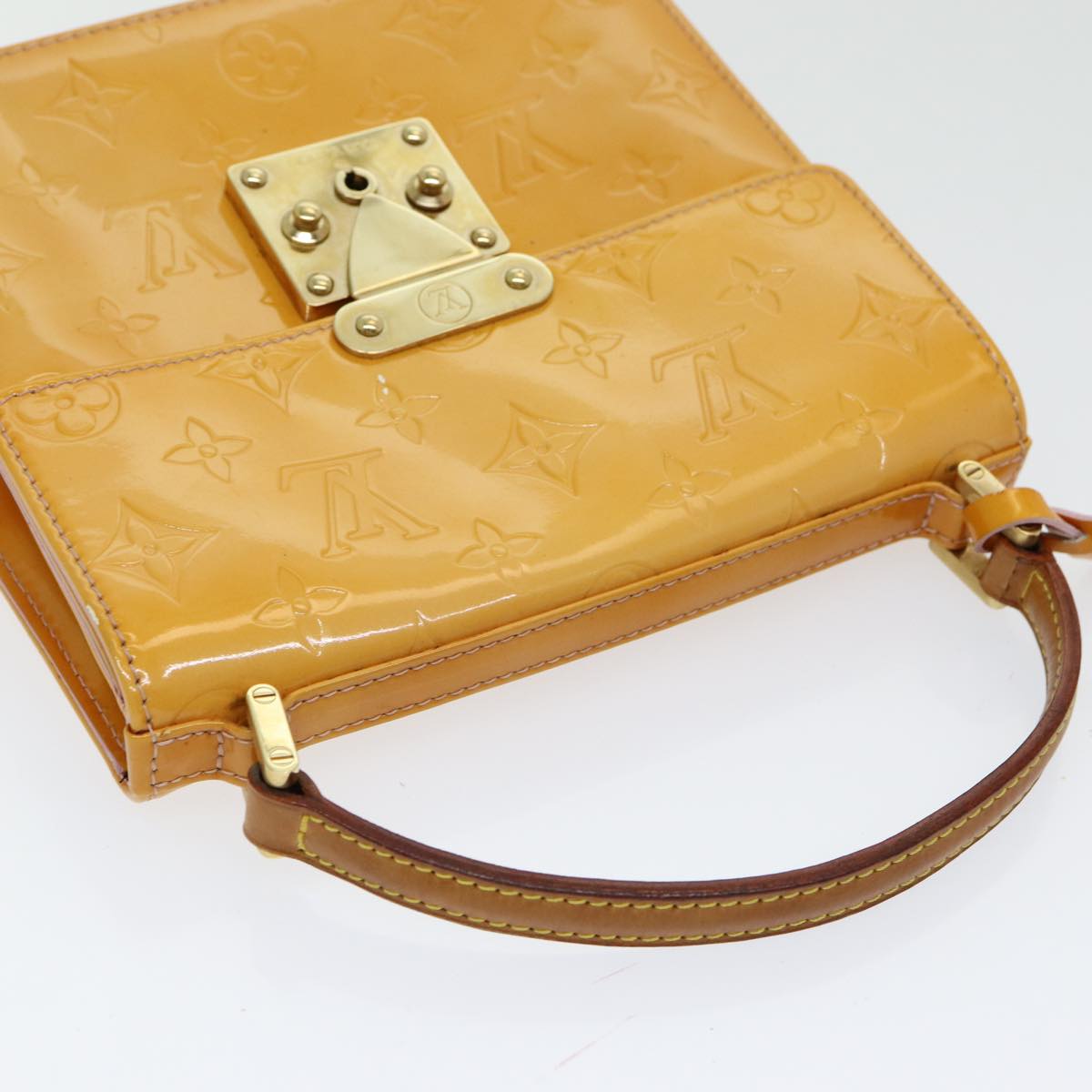 LOUIS VUITTON Vernis Spring Street Hand Bag Marshmallow Pink M91033 86224