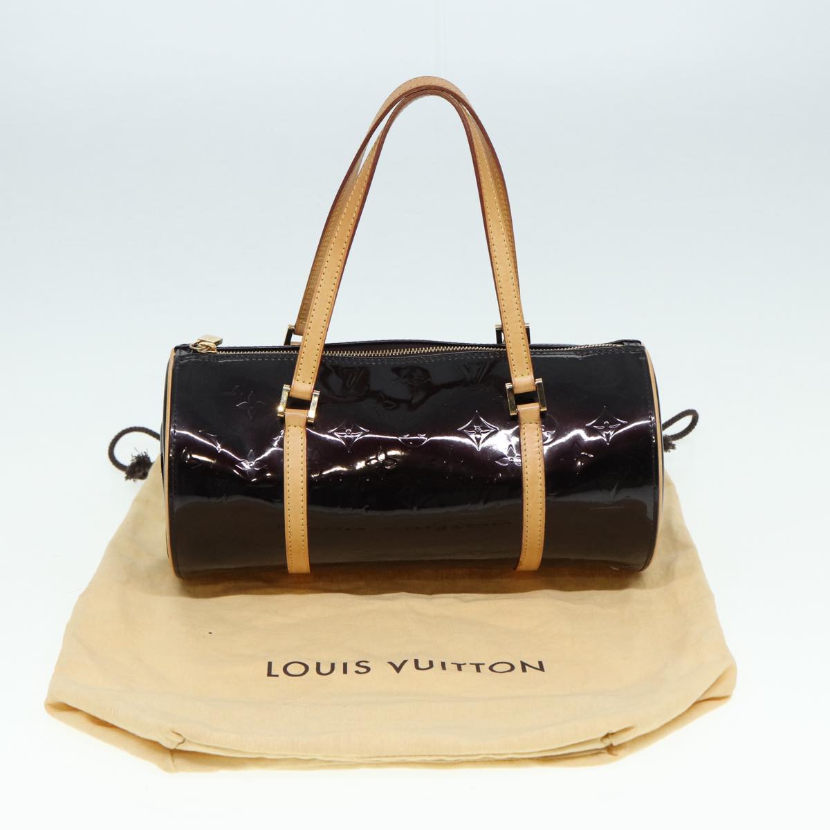 LOUIS VUITTON Monogram Vernis Bedford Hand Bag Amarante M91996 LV 86264
