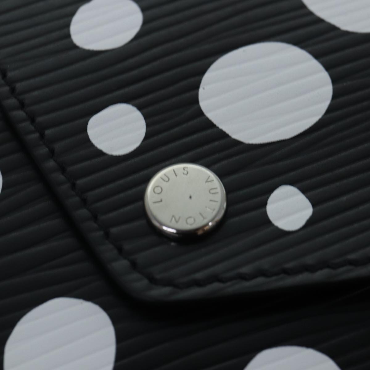 LOUIS VUITTON Epi Yayoi Kusama Pochette Kirigami Pouch Black M81959 86284S
