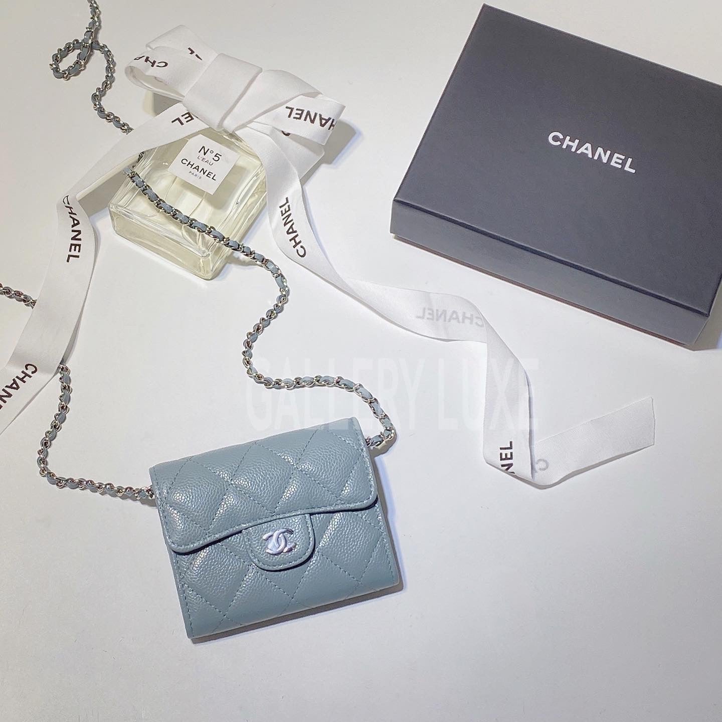 No.3108-Chanel Flap Coins Purse With Chain (Unused / 未使用品)
