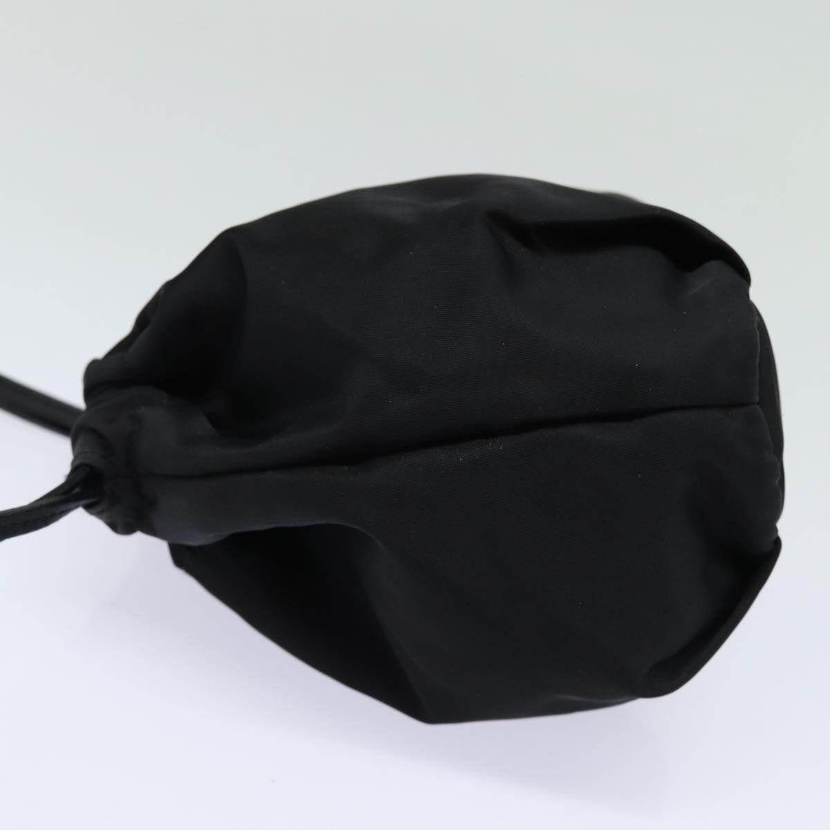 Luxury Prada Drawstring Pouch Nylon Black  86301