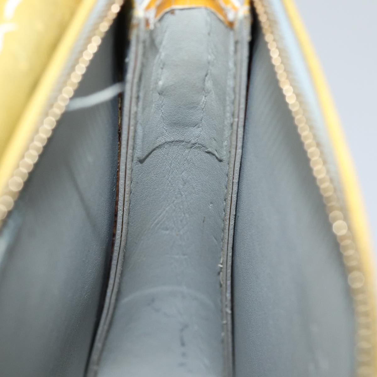 LOUIS VUITTON Monogram Vernis Motto Accessory Pouch Gris M91030 LV 86327