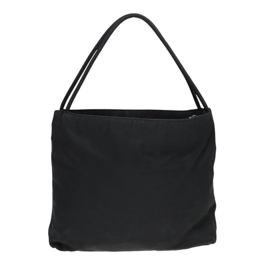 Luxury Prada Tote Bag Nylon Black Silver  86344