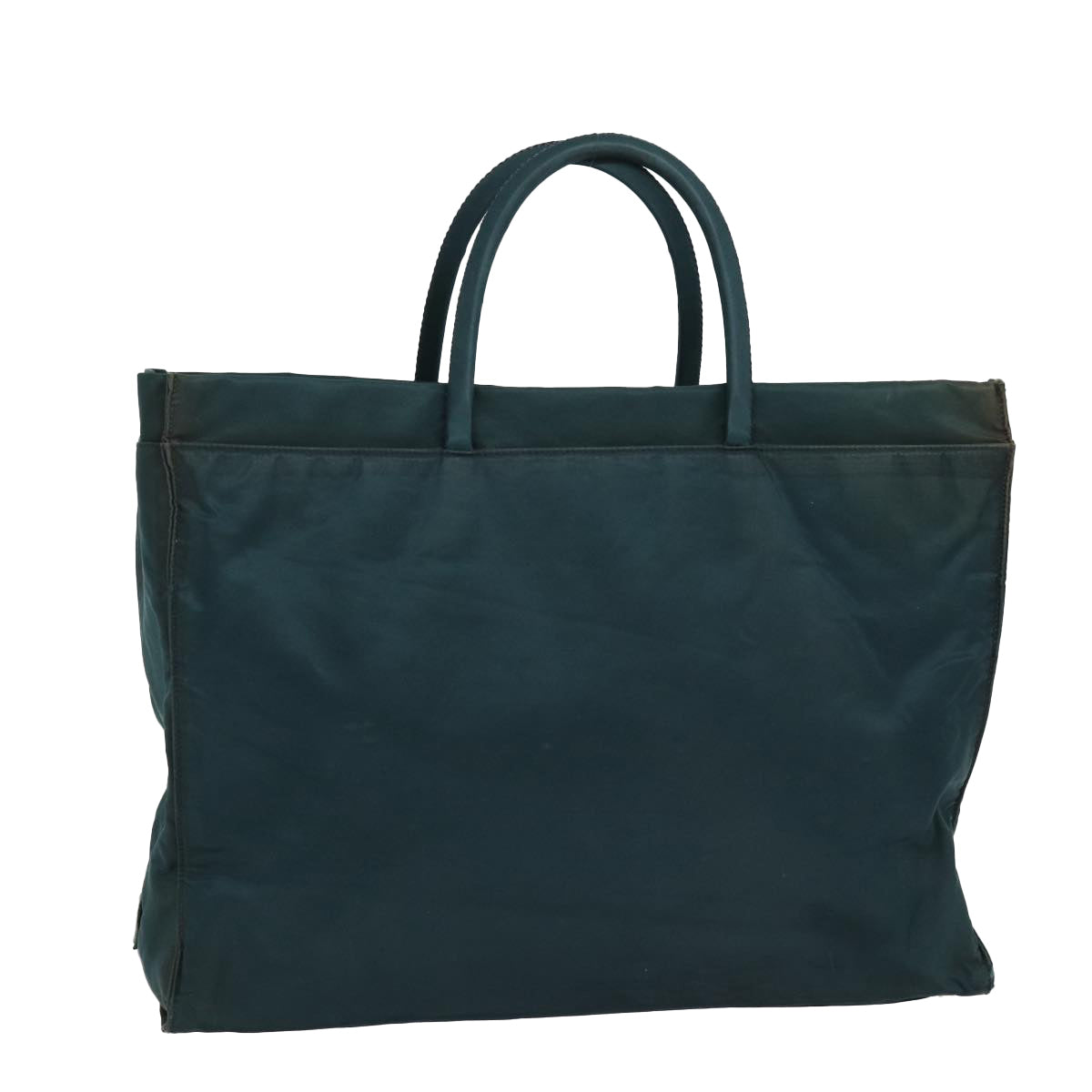 Luxury Prada Tote Bag Nylon Green Silver  86347