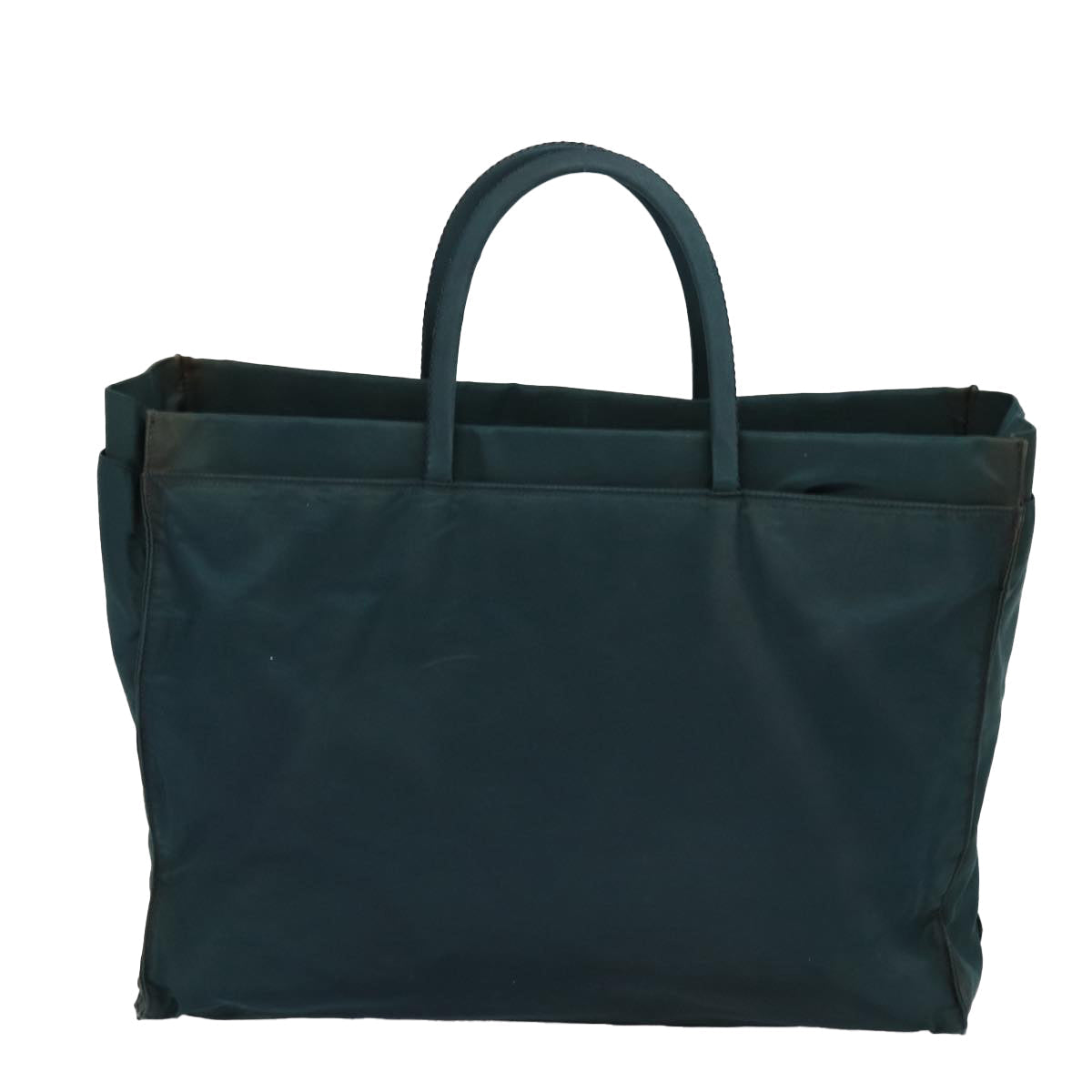 Luxury Prada Tote Bag Nylon Green Silver  86347