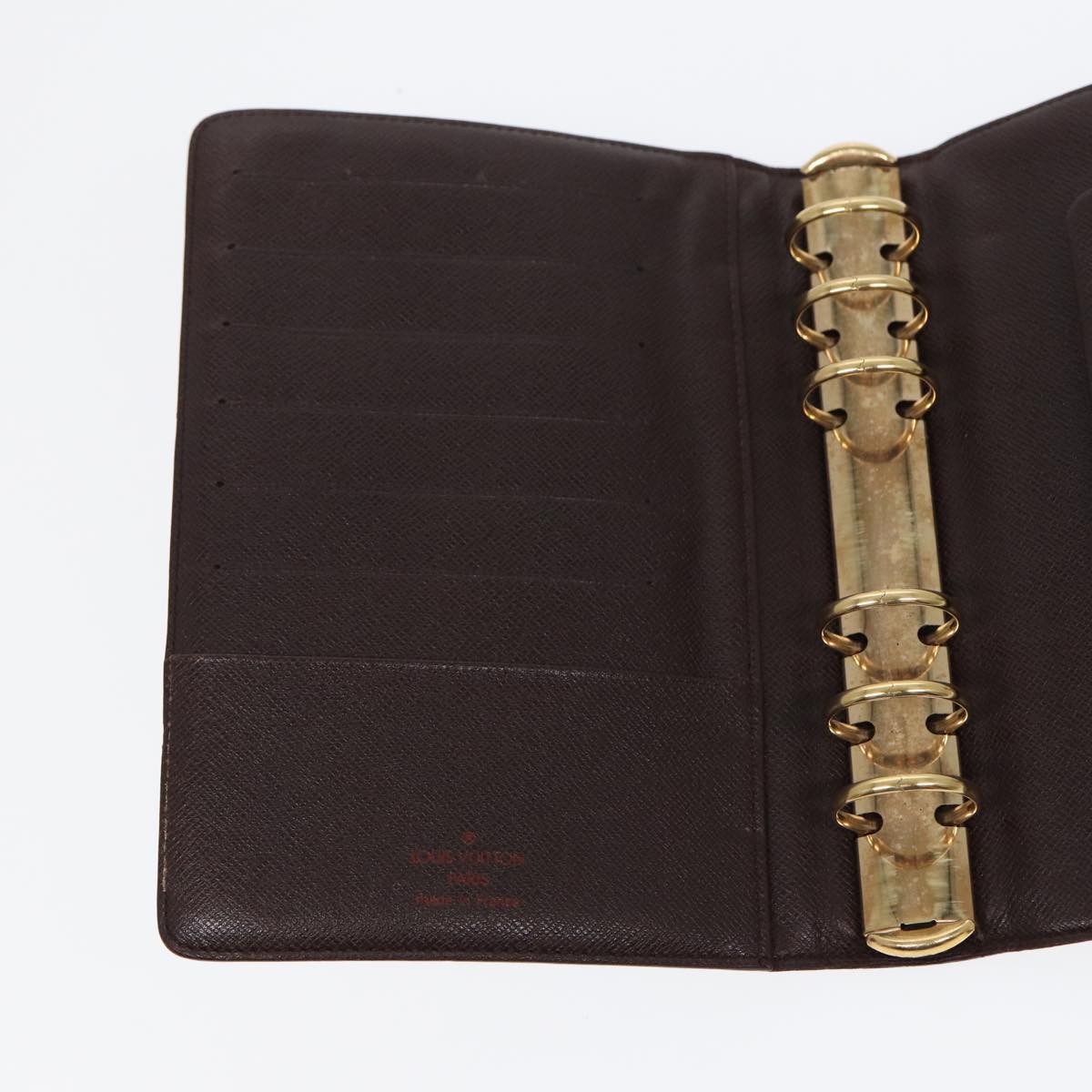 LOUIS VUITTON Damier Ebene Agenda MM Day Planner Cover R20240 LV 86350