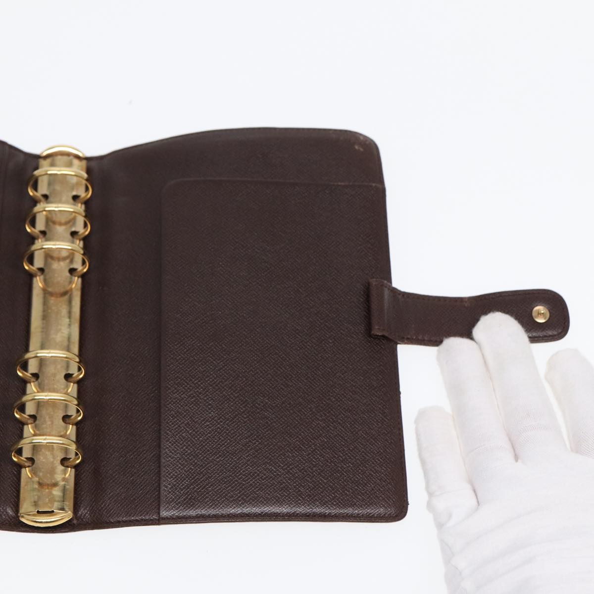 LOUIS VUITTON Damier Ebene Agenda MM Day Planner Cover R20240 LV 86350