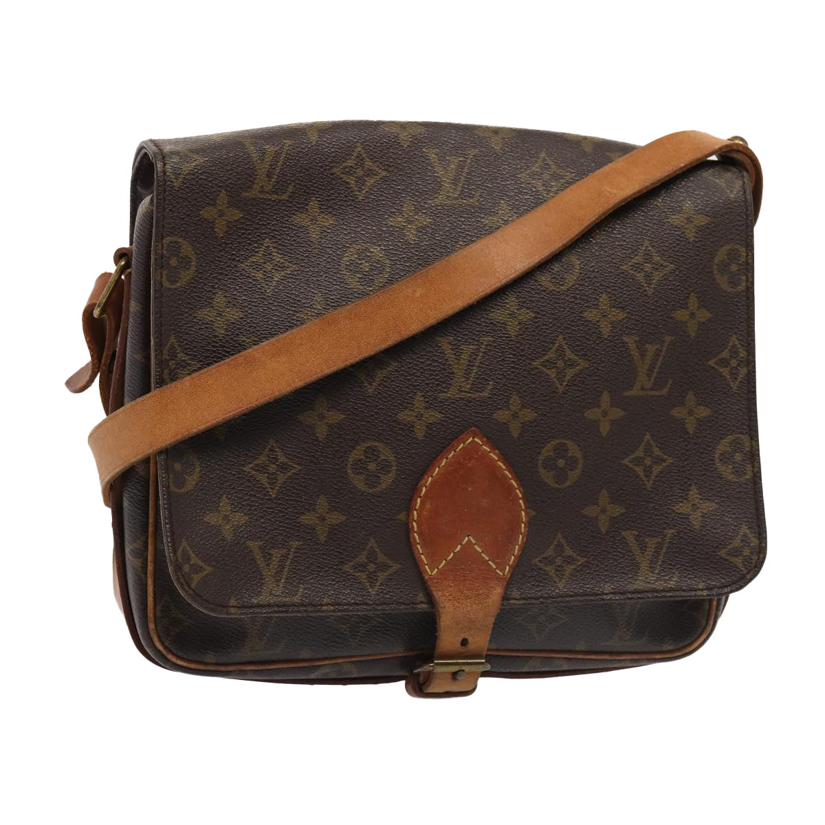 LOUIS VUITTON Monogram Cartouchiere GM Shoulder Bag M51252 LV 86367