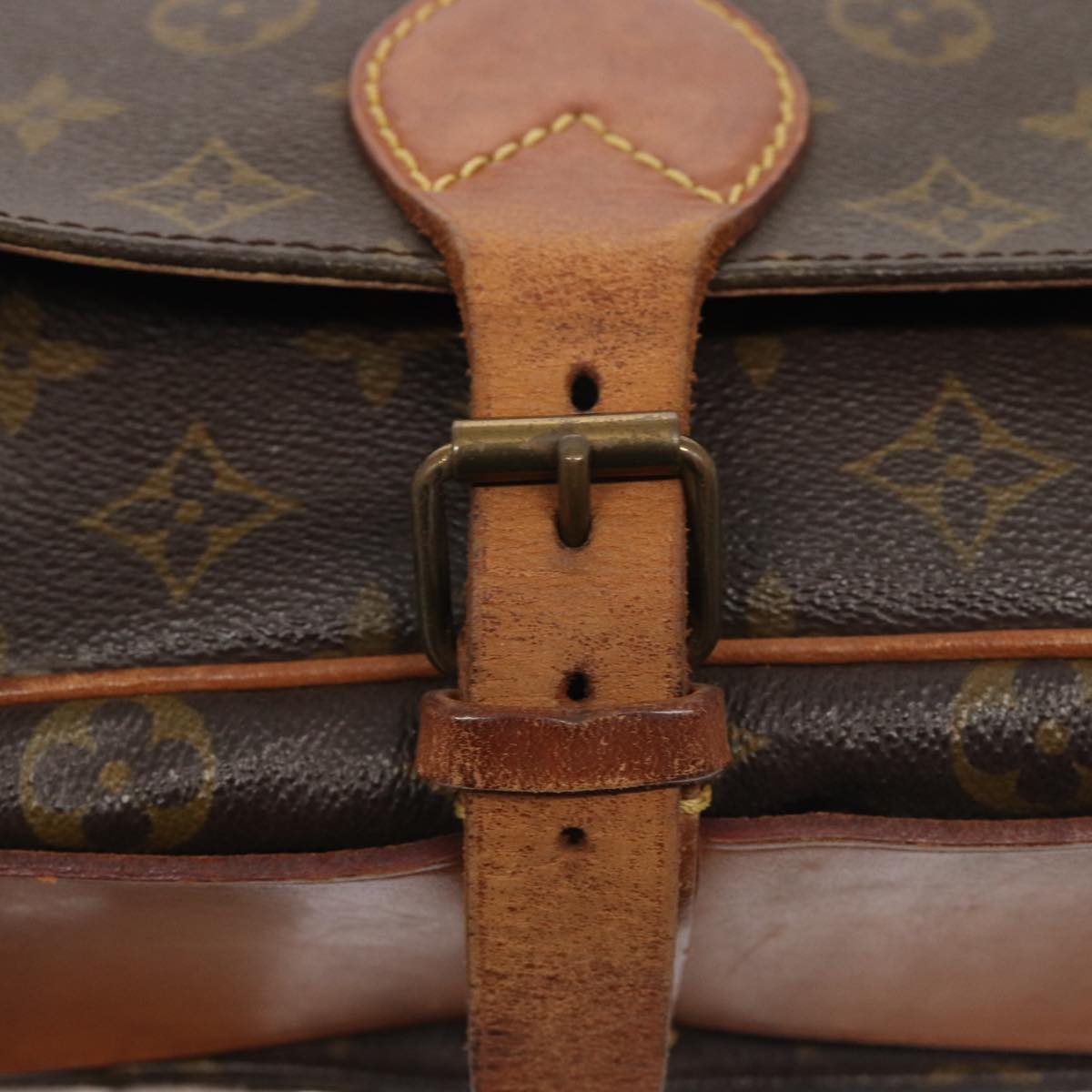 LOUIS VUITTON Monogram Cartouchiere GM Shoulder Bag M51252 LV 86367