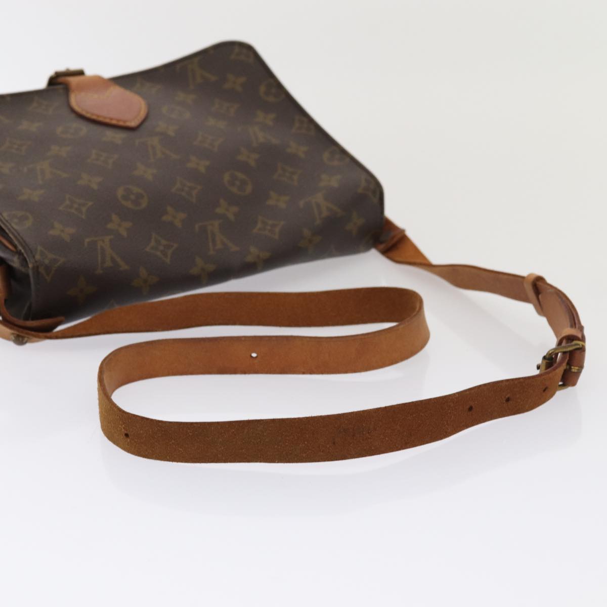 LOUIS VUITTON Monogram Cartouchiere GM Shoulder Bag M51252 LV 86367