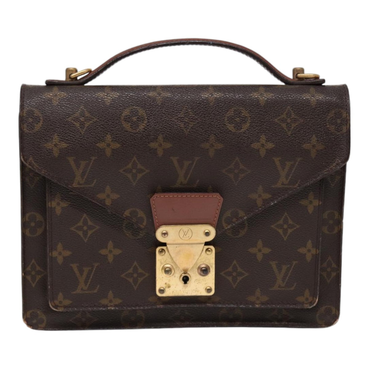 LOUIS VUITTON Monogram Monceau 26 Shoulder Bag M51187 LV 86376