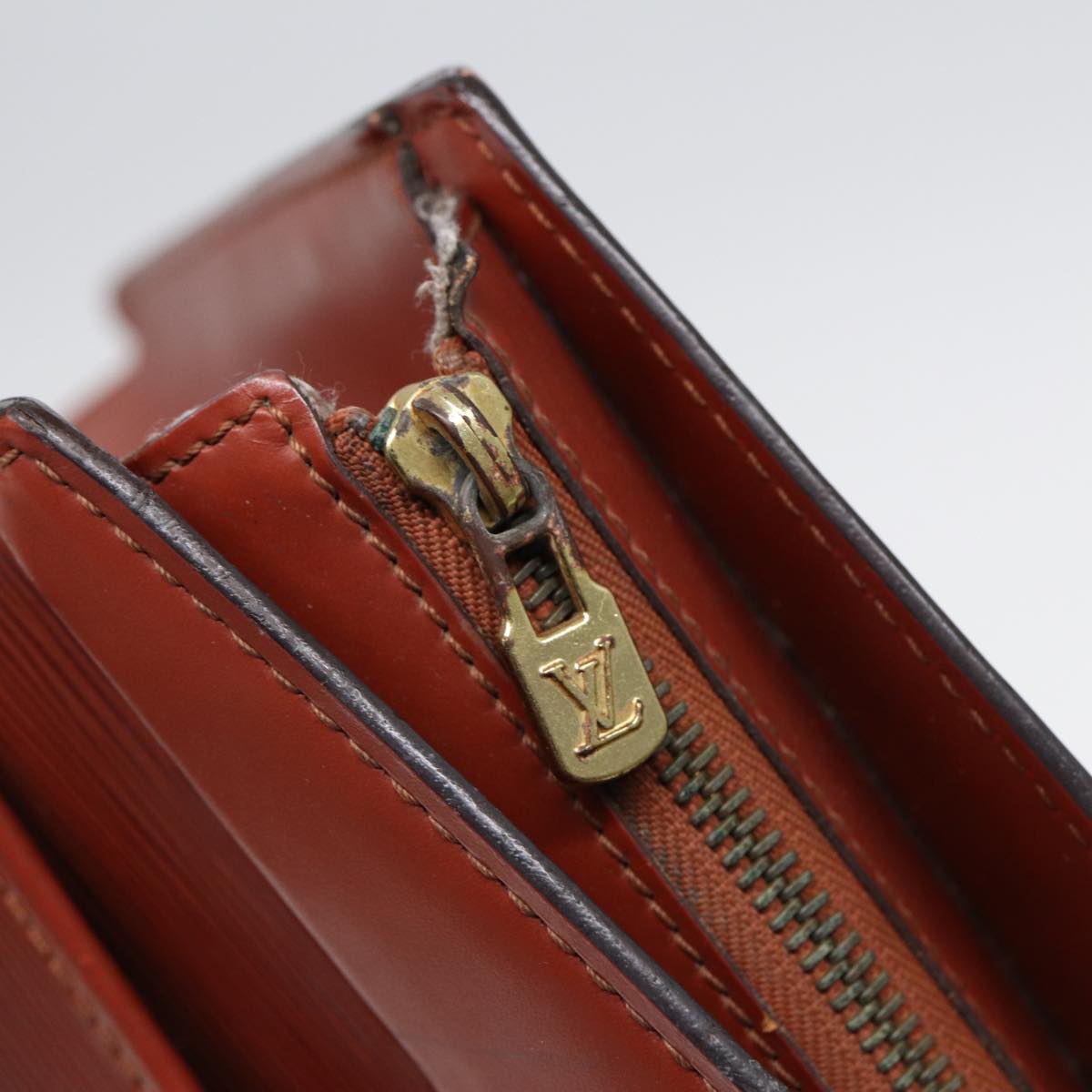 LOUIS VUITTON Epi Riviera Hand Bag Brown M48183 LV 86380