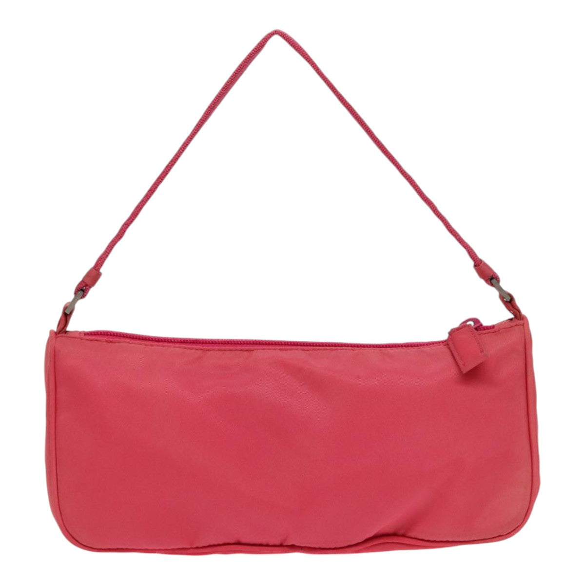 Luxury Prada Accessory Pouch Nylon Pink Silver  86419