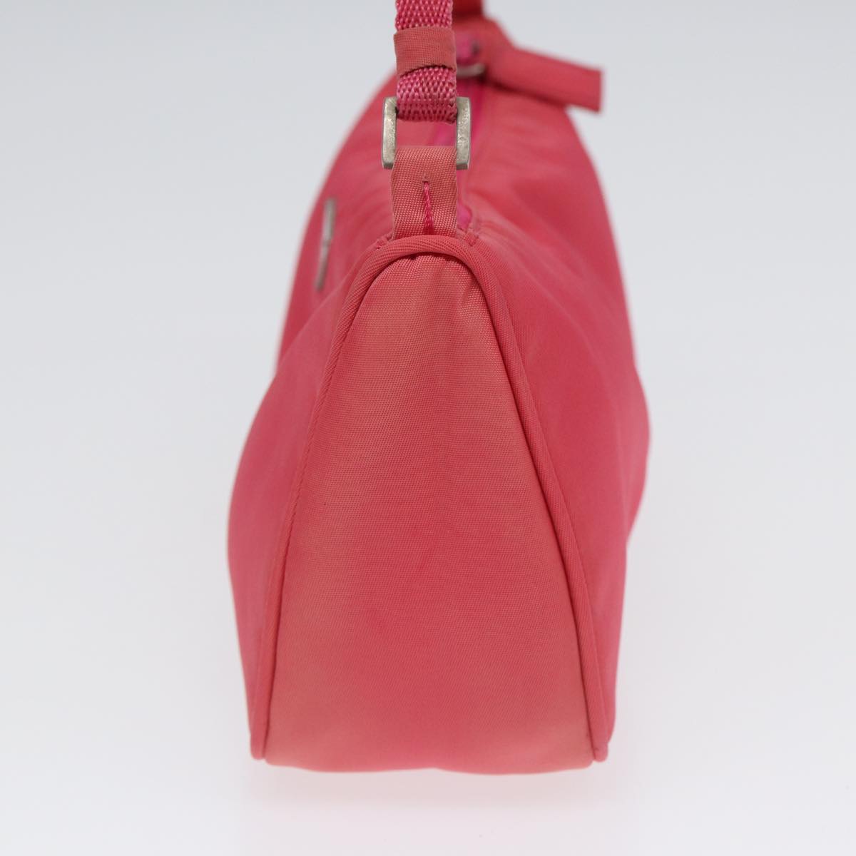 Luxury Prada Accessory Pouch Nylon Pink Silver  86419