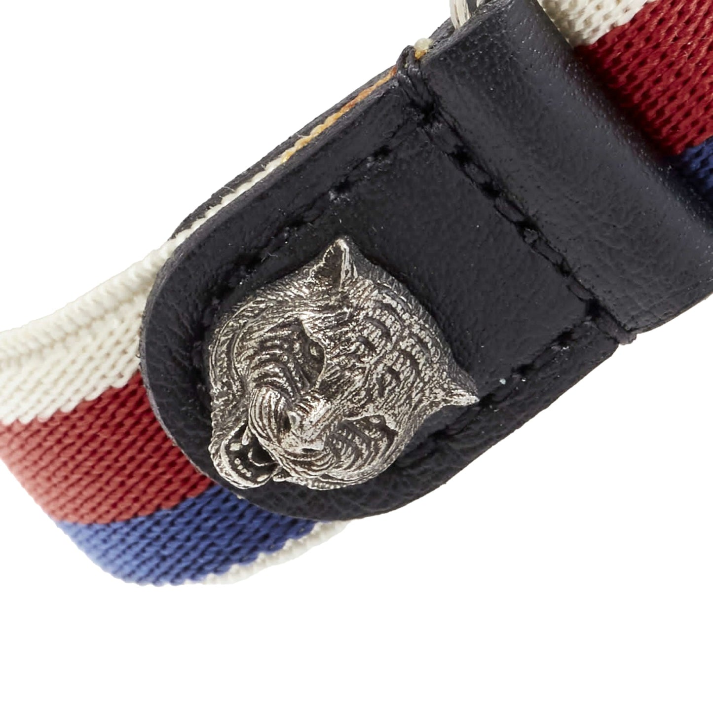 Gucci Alessandro Michele crystal butterfly web strap bracelet