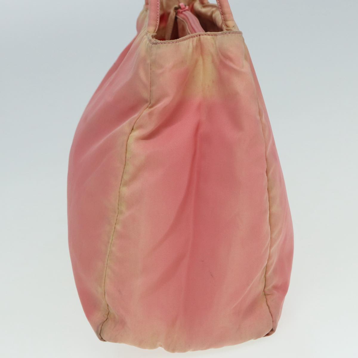 Luxury Prada Hand Bag Nylon Pink Silver  86444