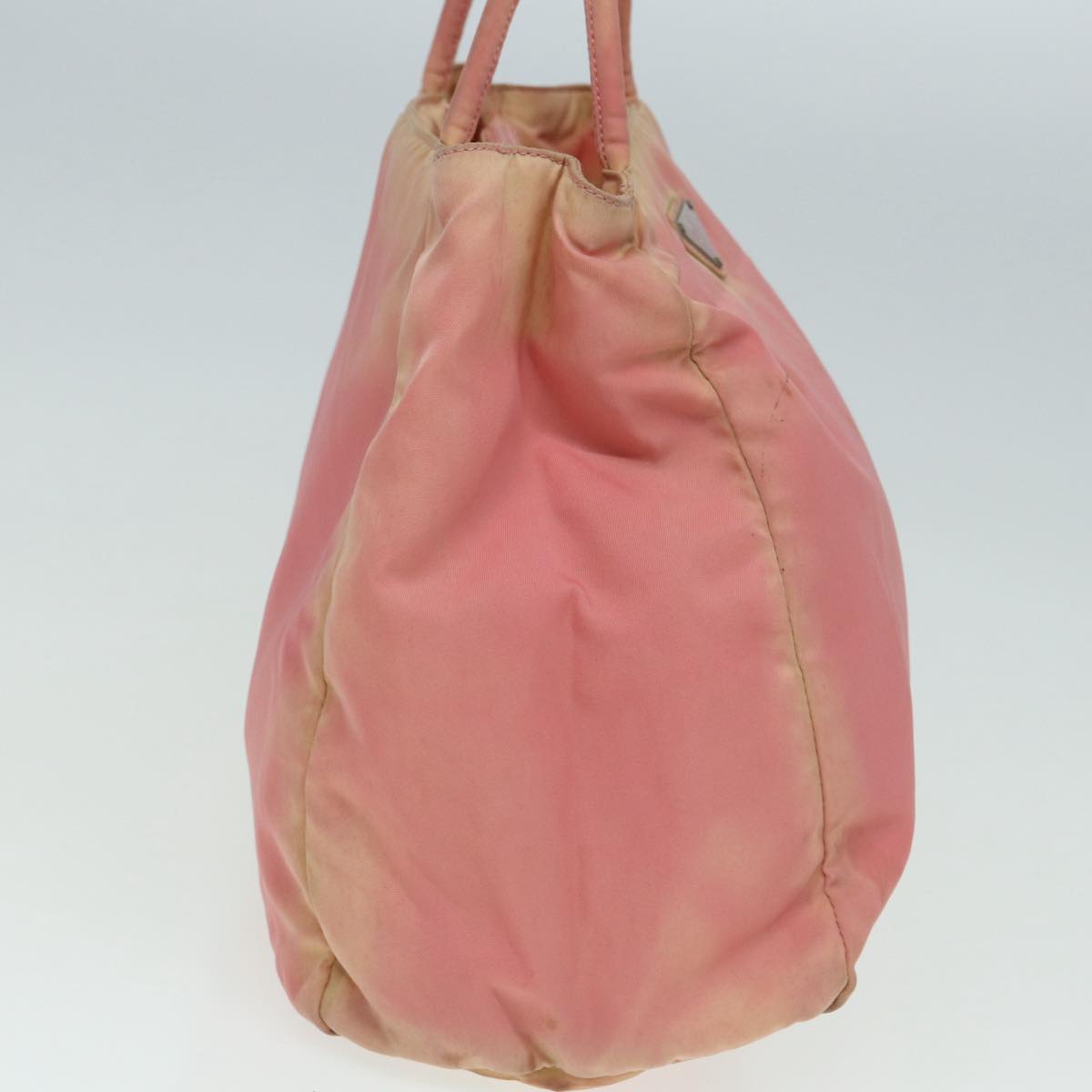 Luxury Prada Hand Bag Nylon Pink Silver  86444