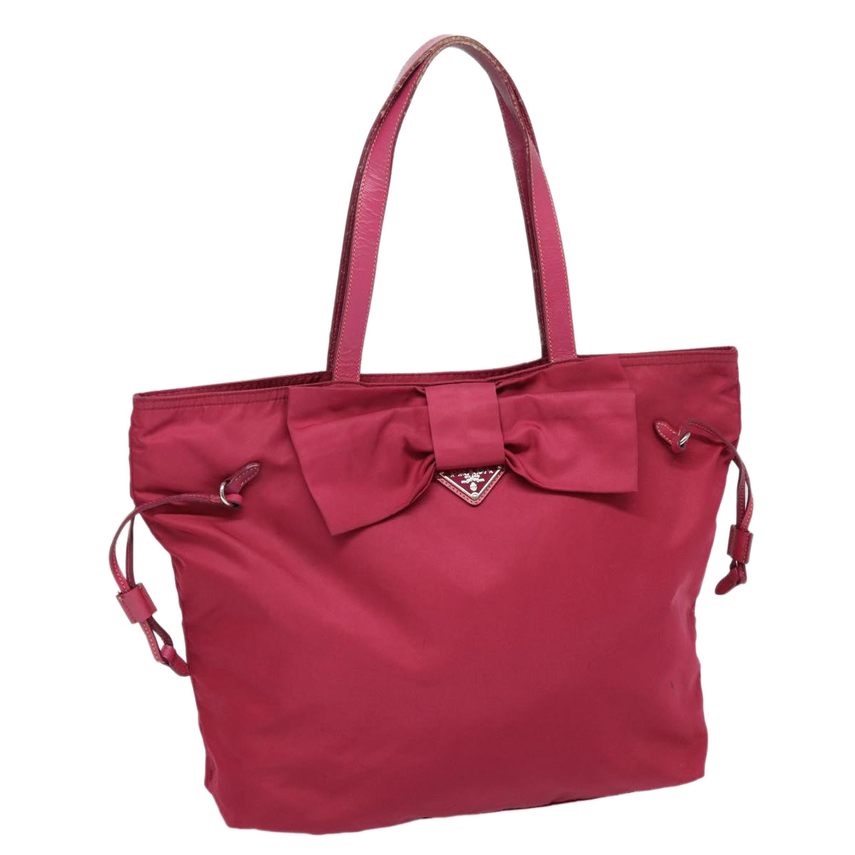 Luxury Prada Tote Bag Nylon Pink  86445