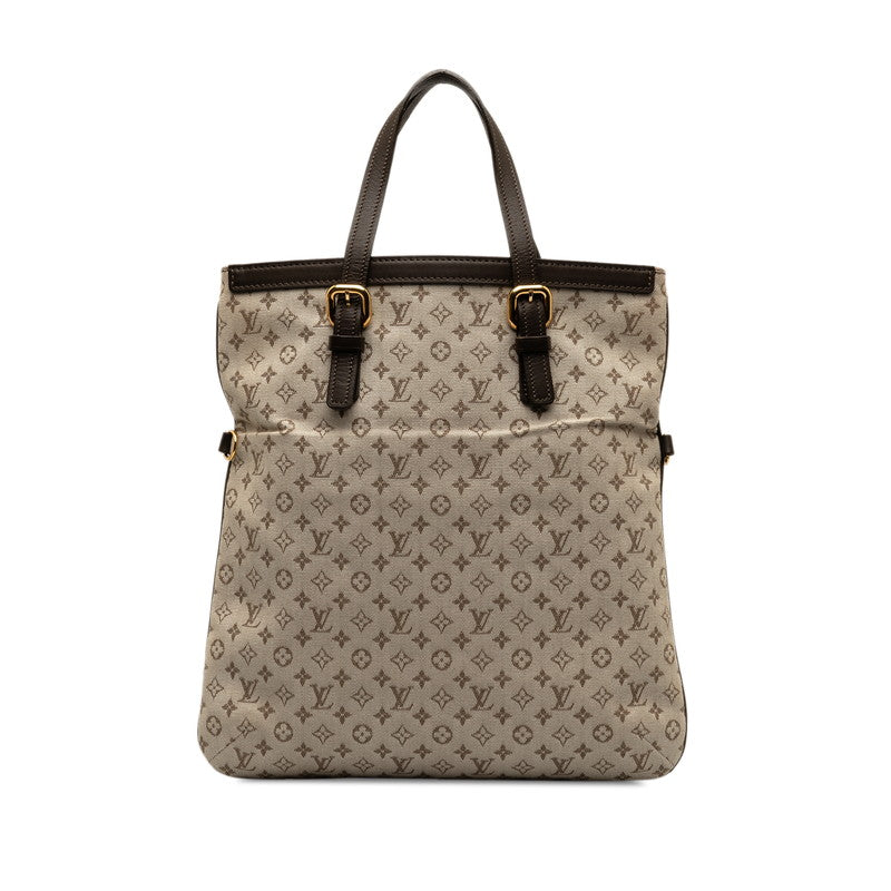 Louis Vuitton Monogram Mini French Tote Bag M92209 Carly Linen Leather  Louis Vuitton