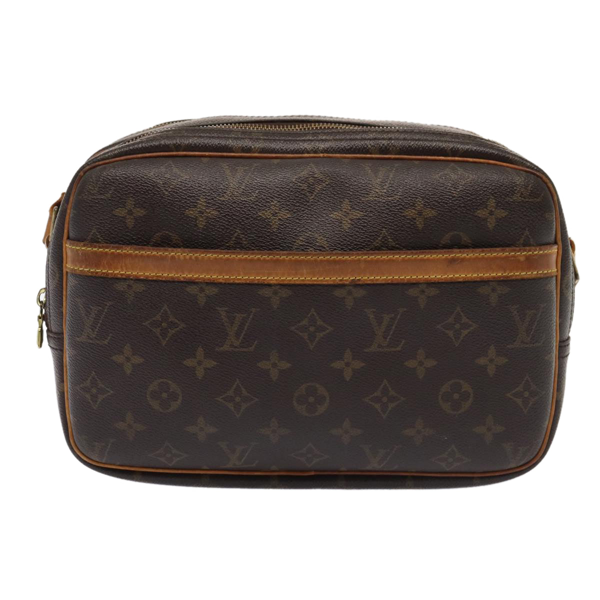 LOUIS VUITTON Monogram Reporter PM Shoulder Bag M45254 LV 86465
