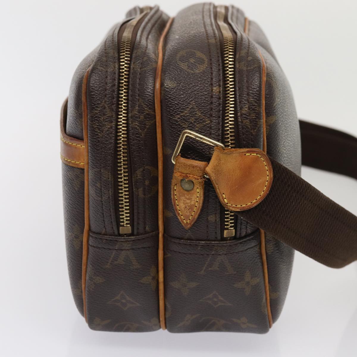 LOUIS VUITTON Monogram Reporter PM Shoulder Bag M45254 LV 86465
