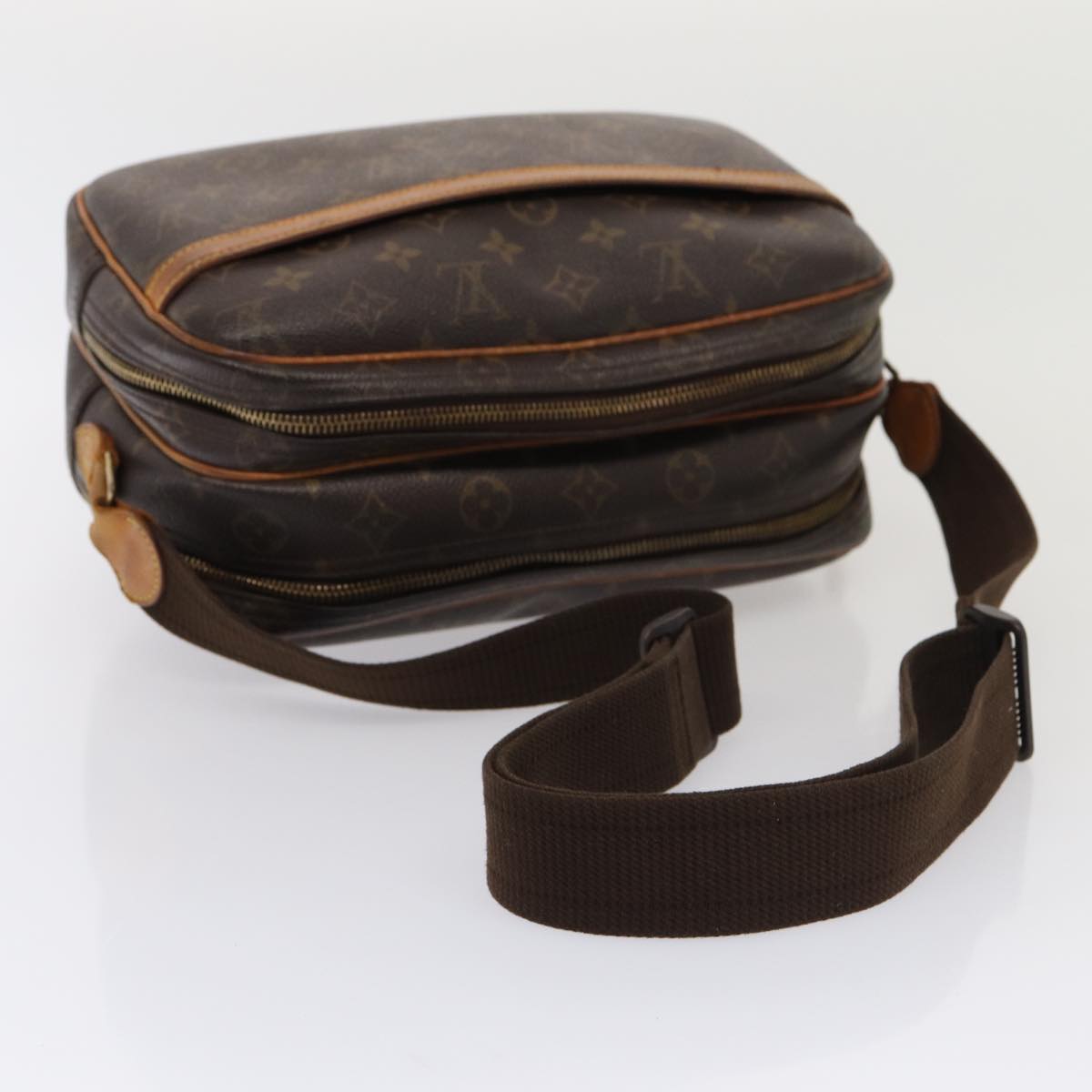 LOUIS VUITTON Monogram Reporter PM Shoulder Bag M45254 LV 86465