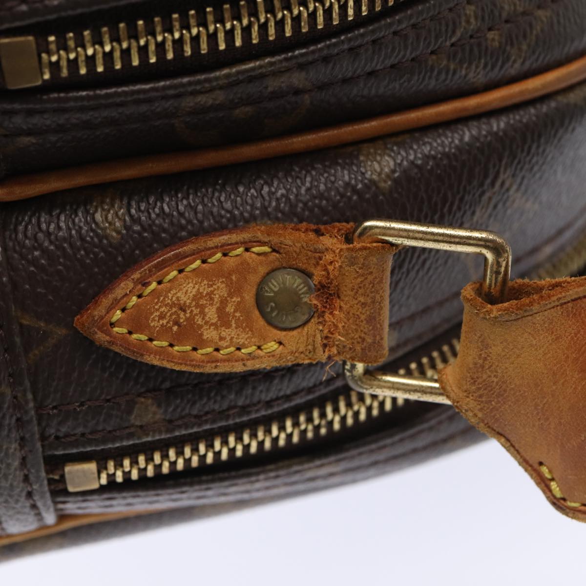 LOUIS VUITTON Monogram Reporter PM Shoulder Bag M45254 LV 86465