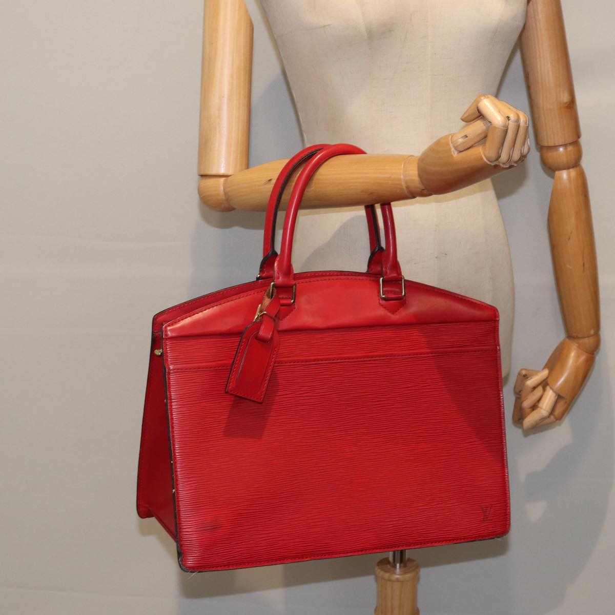 LOUIS VUITTON Epi Riviera Hand Bag Red M48187 LV 86468