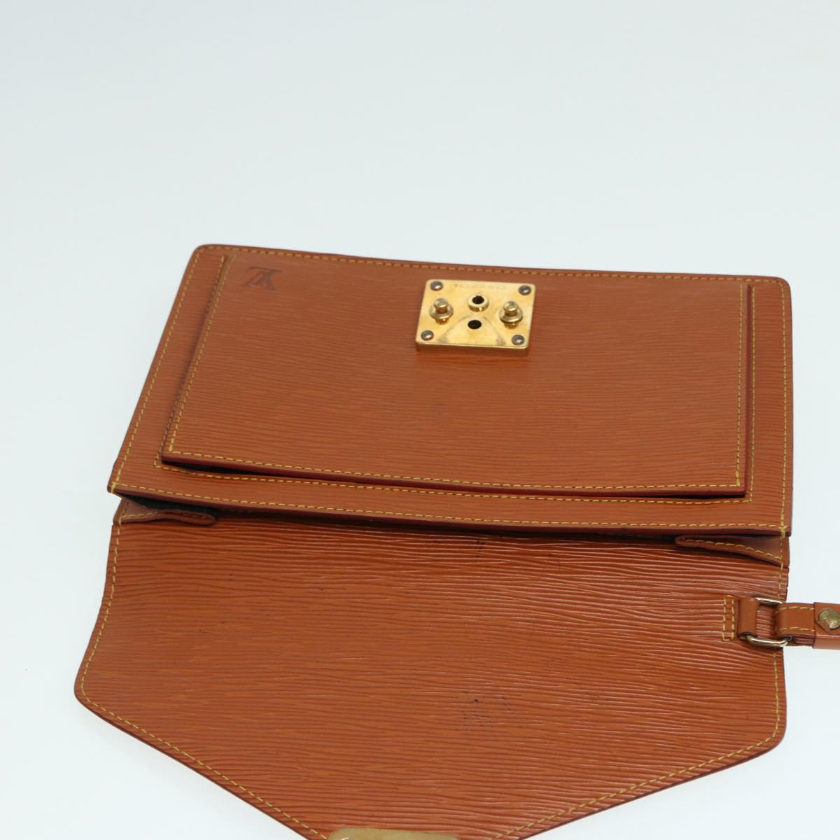 LOUIS VUITTON Epi Serie Dragonne Hand Bag Zipangu Gold M52618 LV 86508