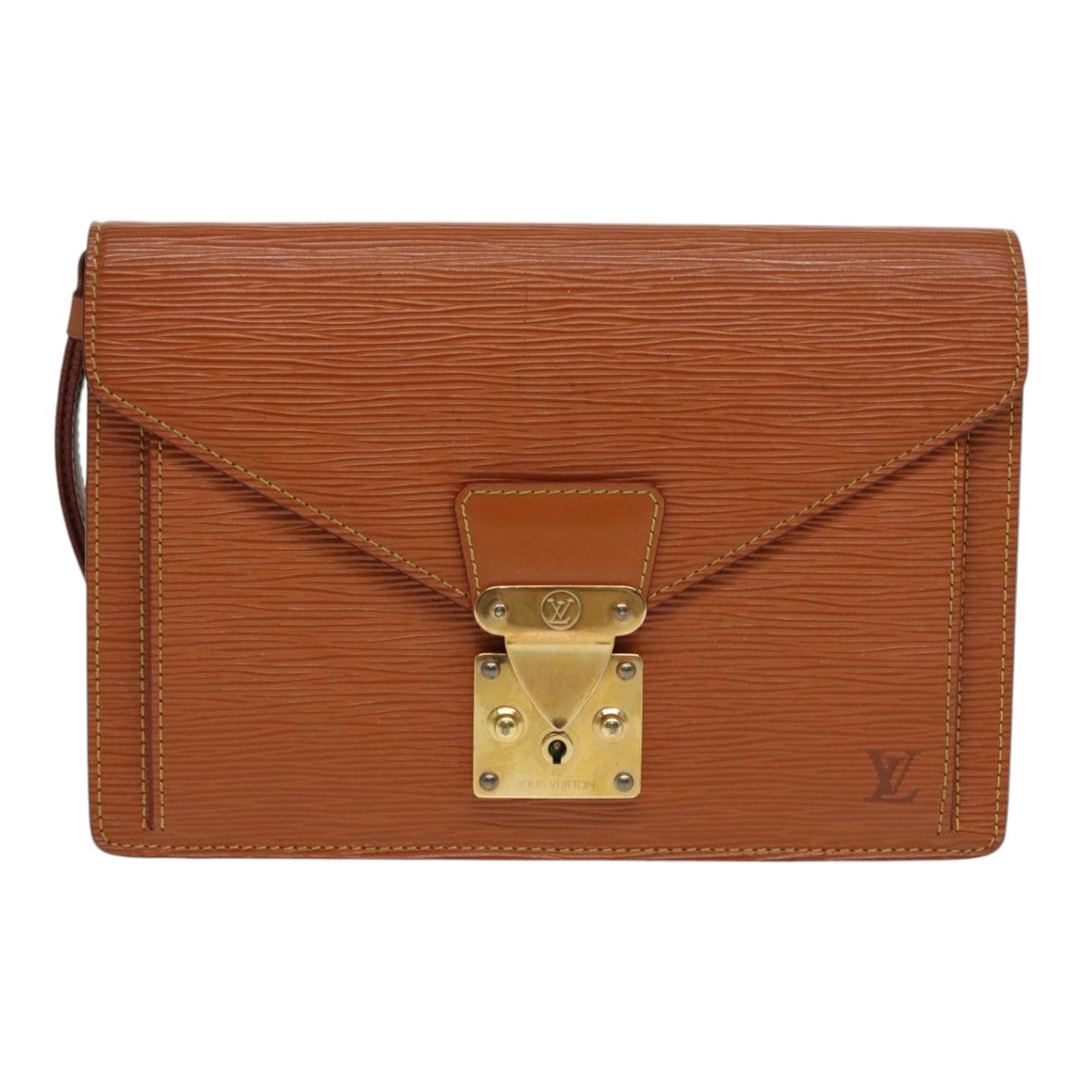 LOUIS VUITTON Epi Serie Dragonne Hand Bag Zipangu Gold M52618 LV 86508