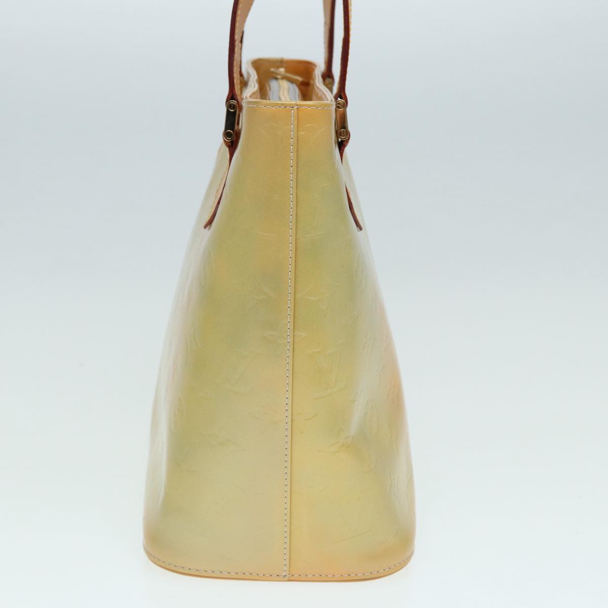 LOUIS VUITTON Monogram Vernis Houston Hand Bag Gris M91053 LV 86527