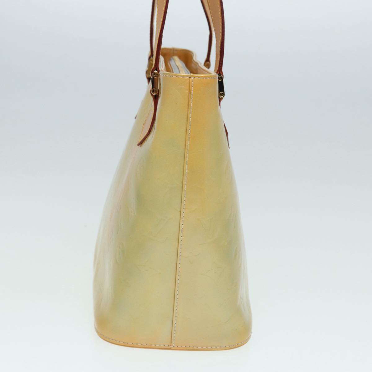 LOUIS VUITTON Monogram Vernis Houston Hand Bag Gris M91053 LV 86527
