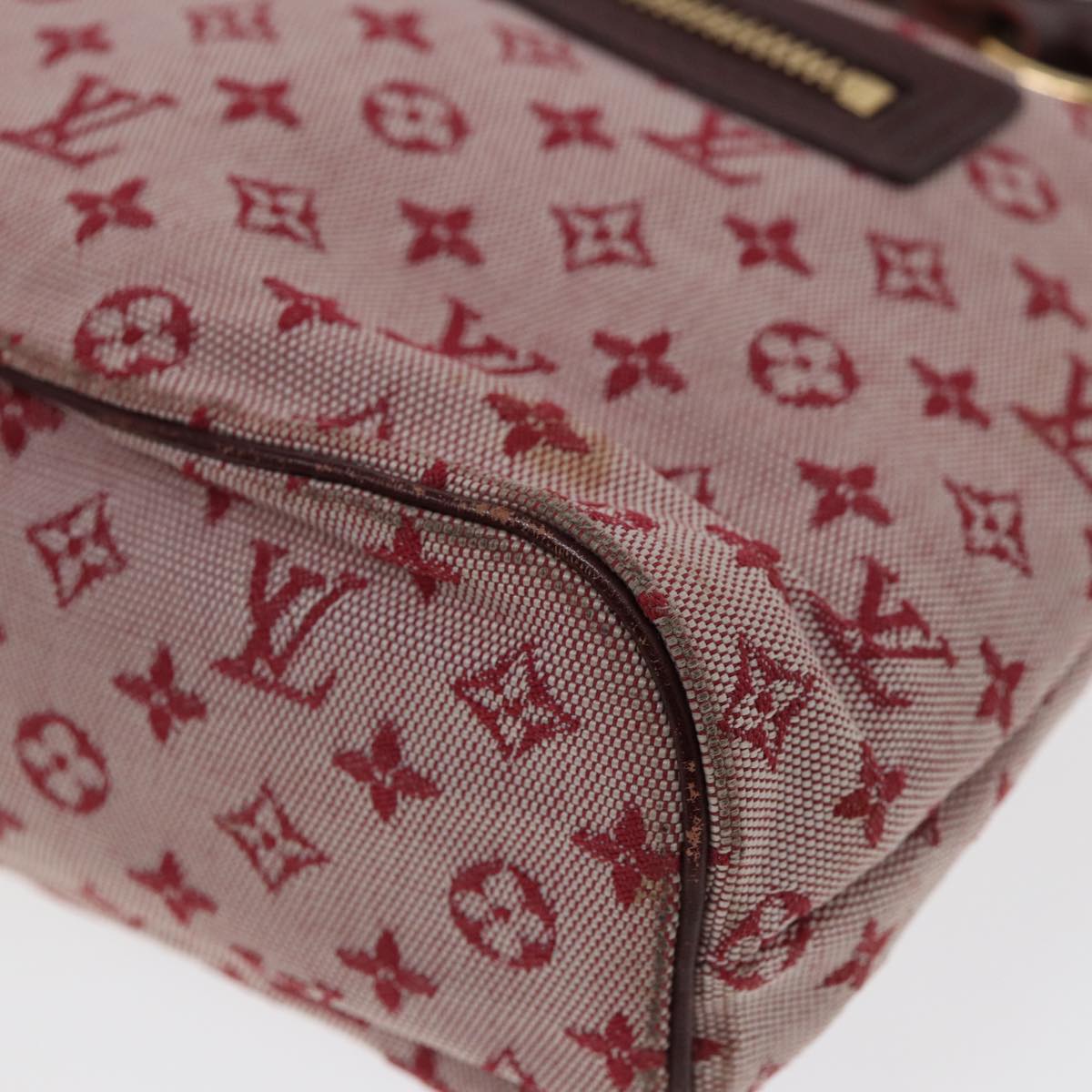 LOUIS VUITTON Monogram Mini Lucille PM Hand Bag Red M92678 LV 86529