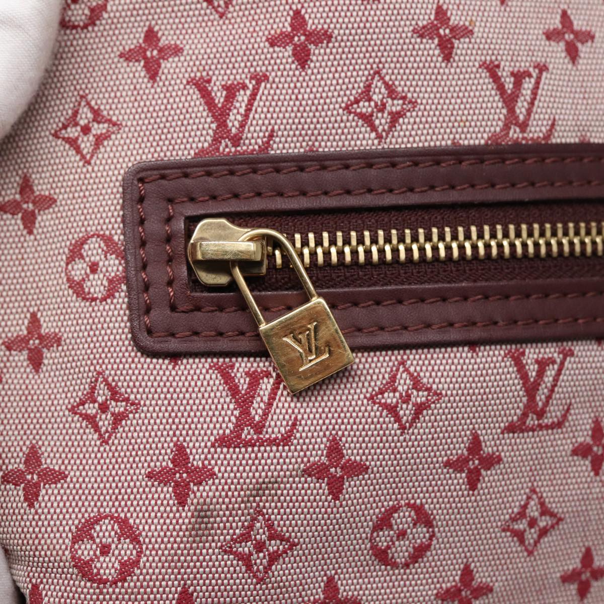 LOUIS VUITTON Monogram Mini Lucille PM Hand Bag Red M92678 LV 86529