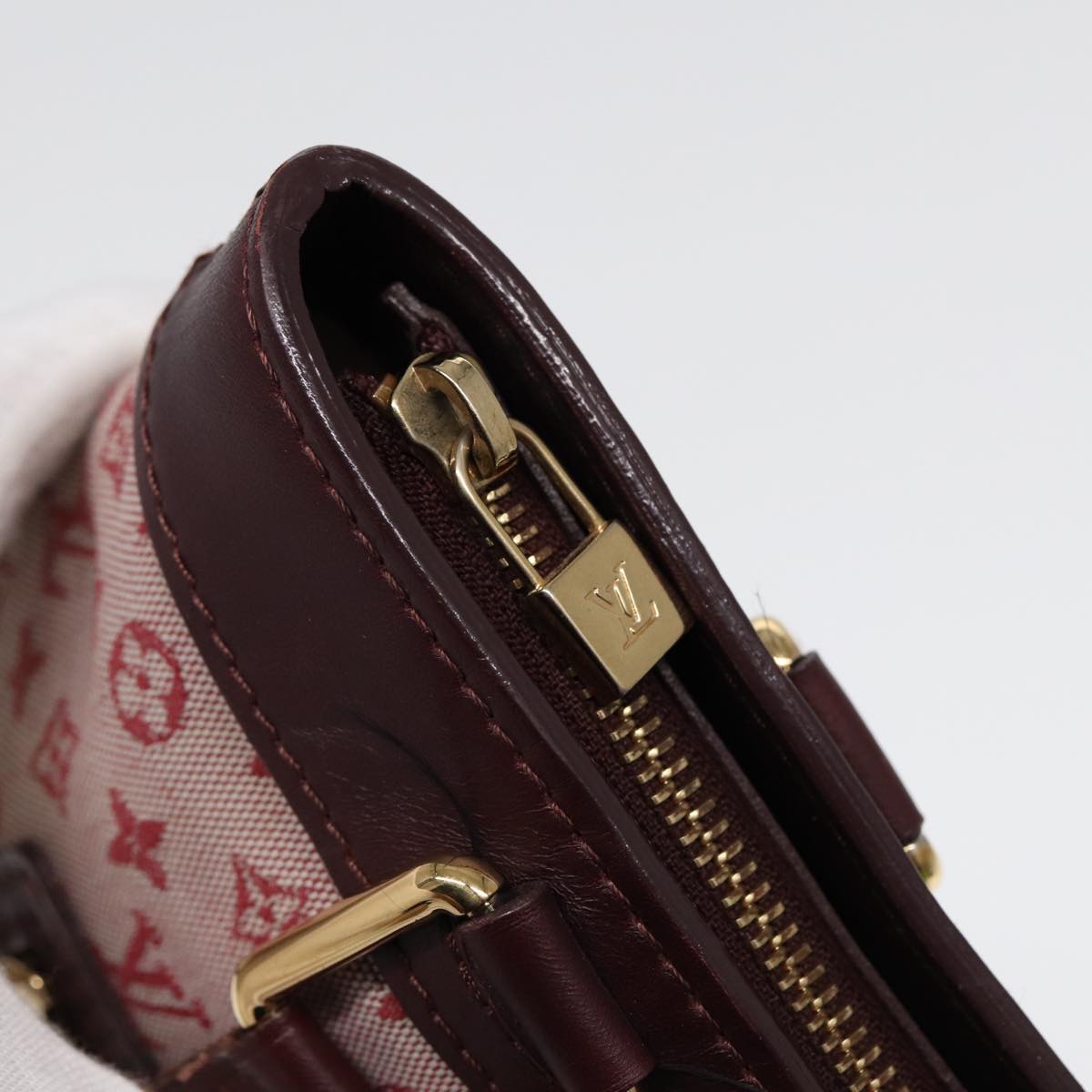 LOUIS VUITTON Monogram Mini Lucille PM Hand Bag Red M92678 LV 86529
