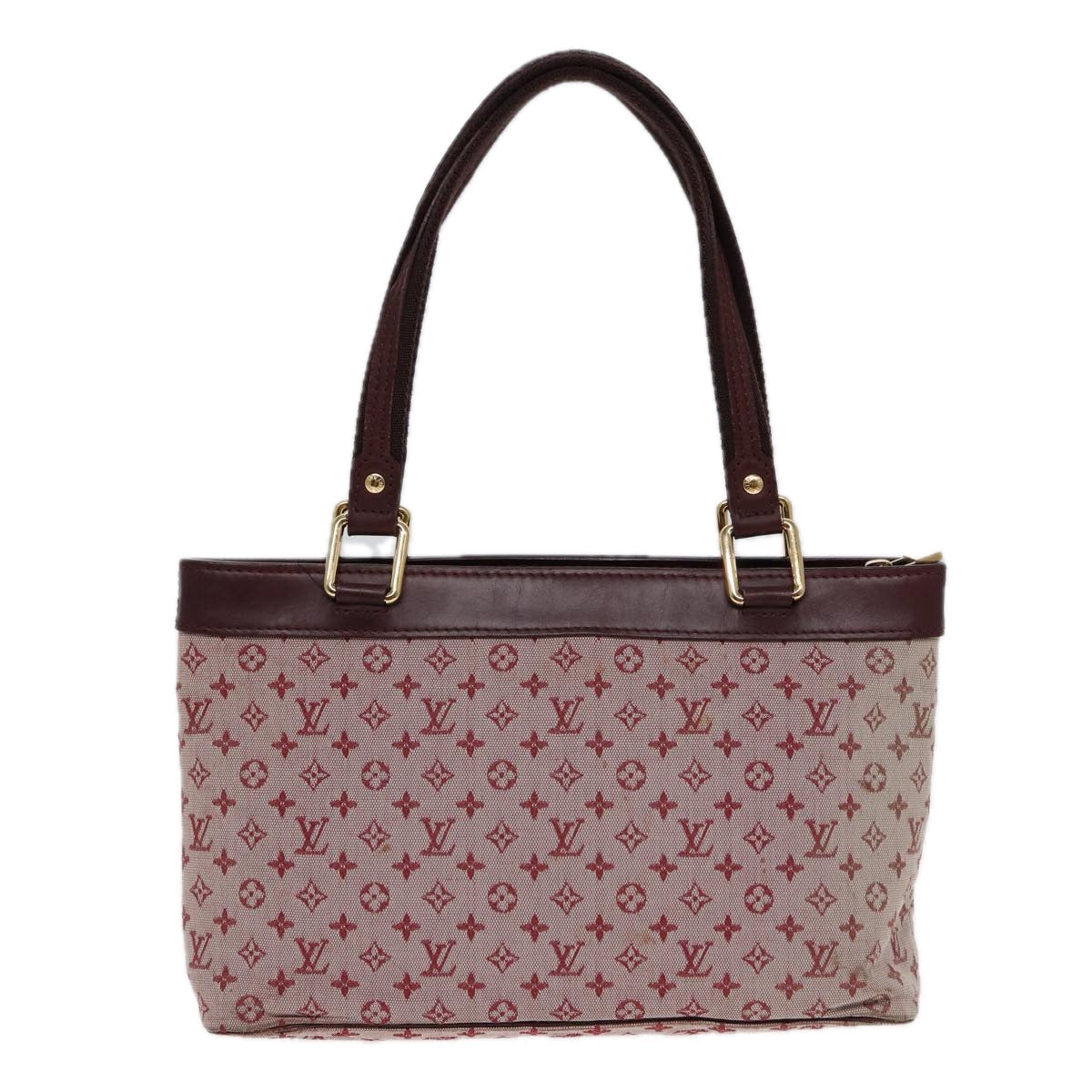 LOUIS VUITTON Monogram Mini Lucille PM Hand Bag Red M92678 LV 86529