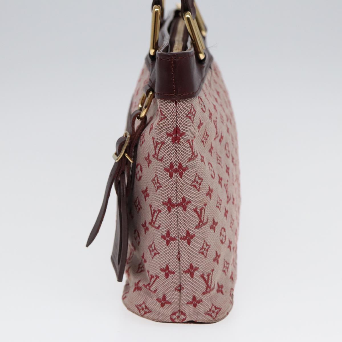 LOUIS VUITTON Monogram Mini Lucille PM Hand Bag Red M92678 LV 86529