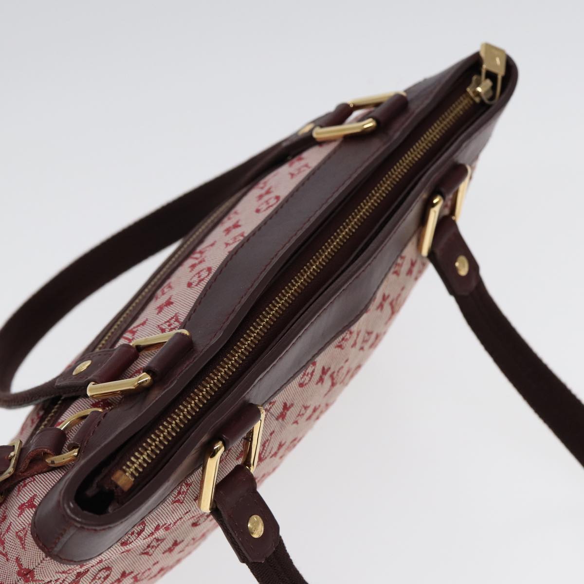 LOUIS VUITTON Monogram Mini Lucille PM Hand Bag Red M92678 LV 86529