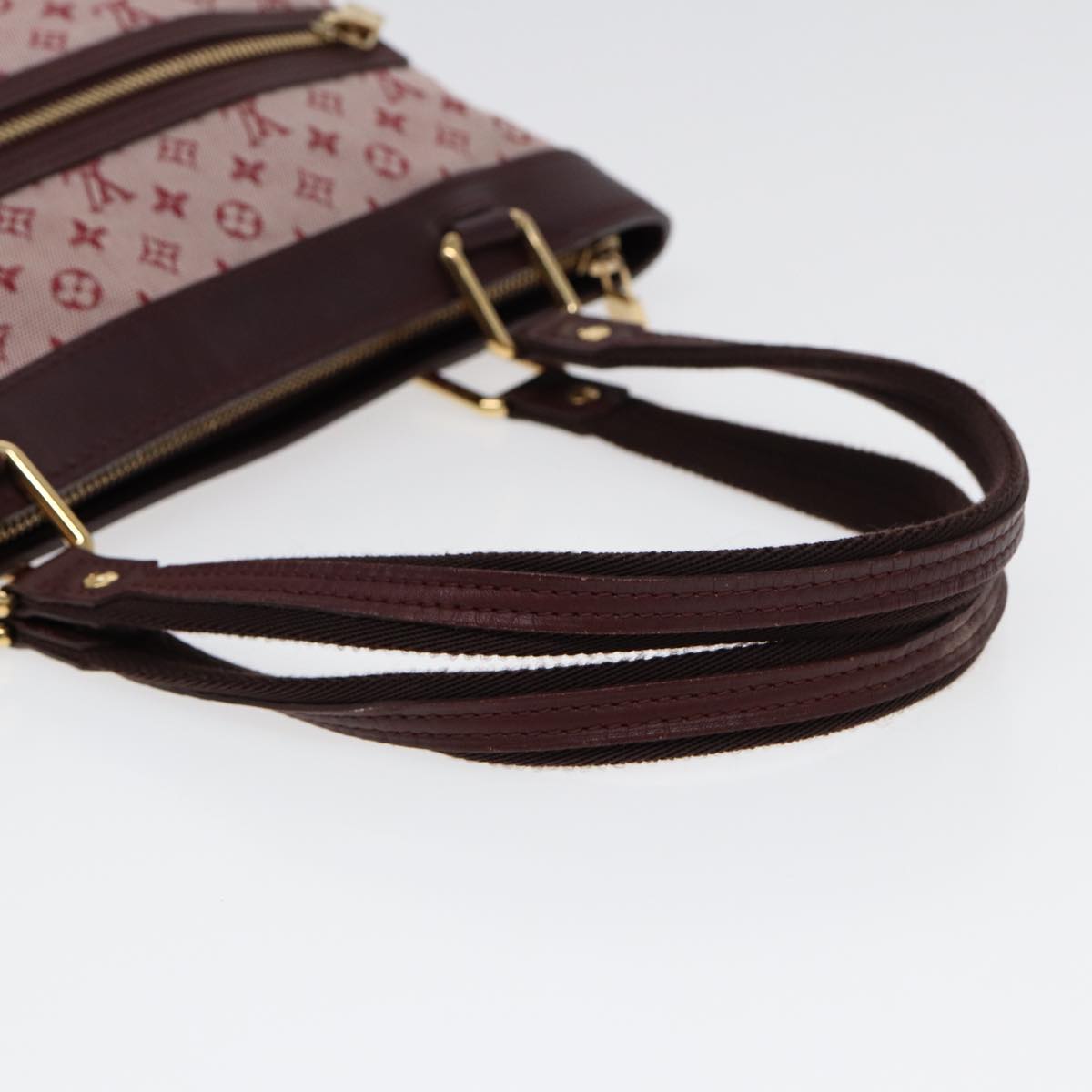 LOUIS VUITTON Monogram Mini Lucille PM Hand Bag Red M92678 LV 86529