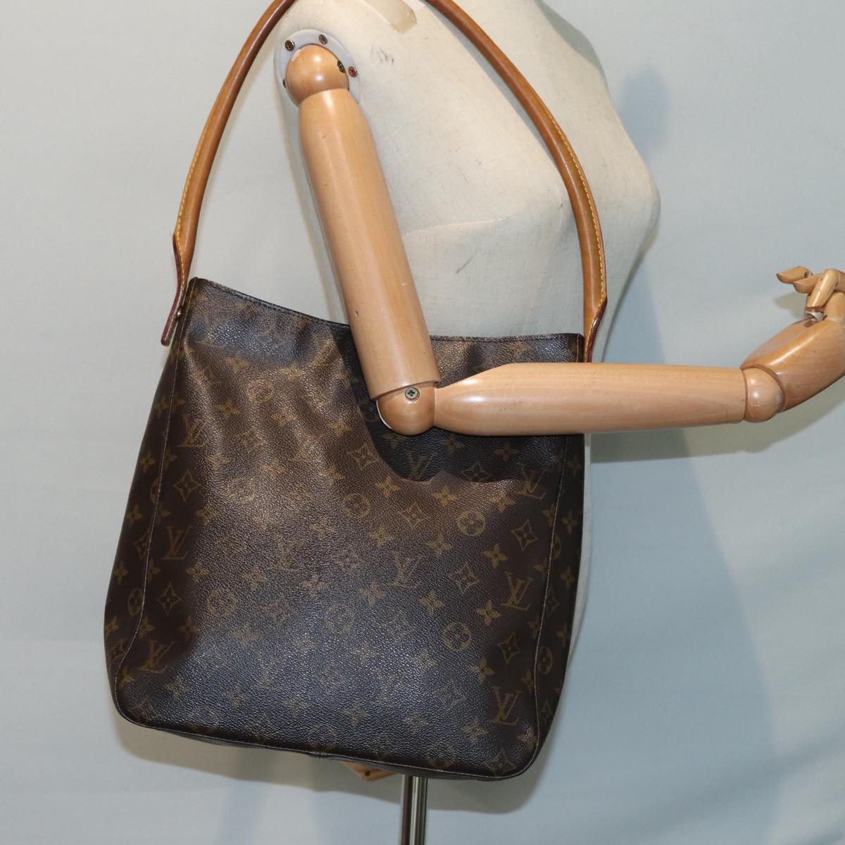 LOUIS VUITTON Monogram Looping GM Shoulder Bag M51145 LV 86590