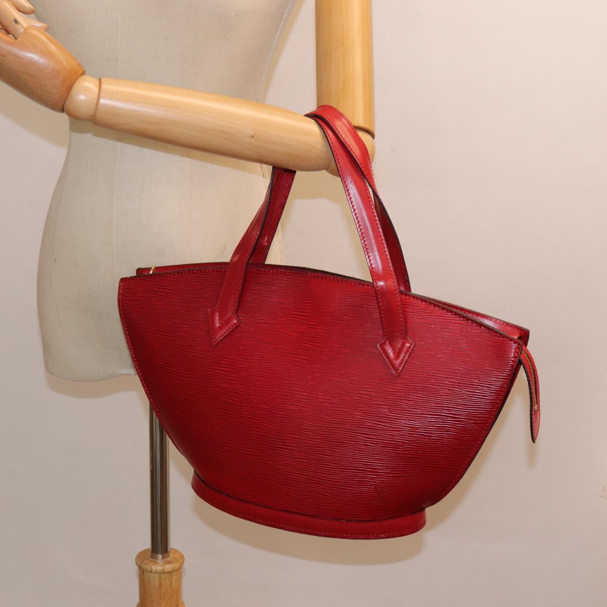 LOUIS VUITTON Epi Saint Jacques Shoulder Bag Red M52277 LV 86602