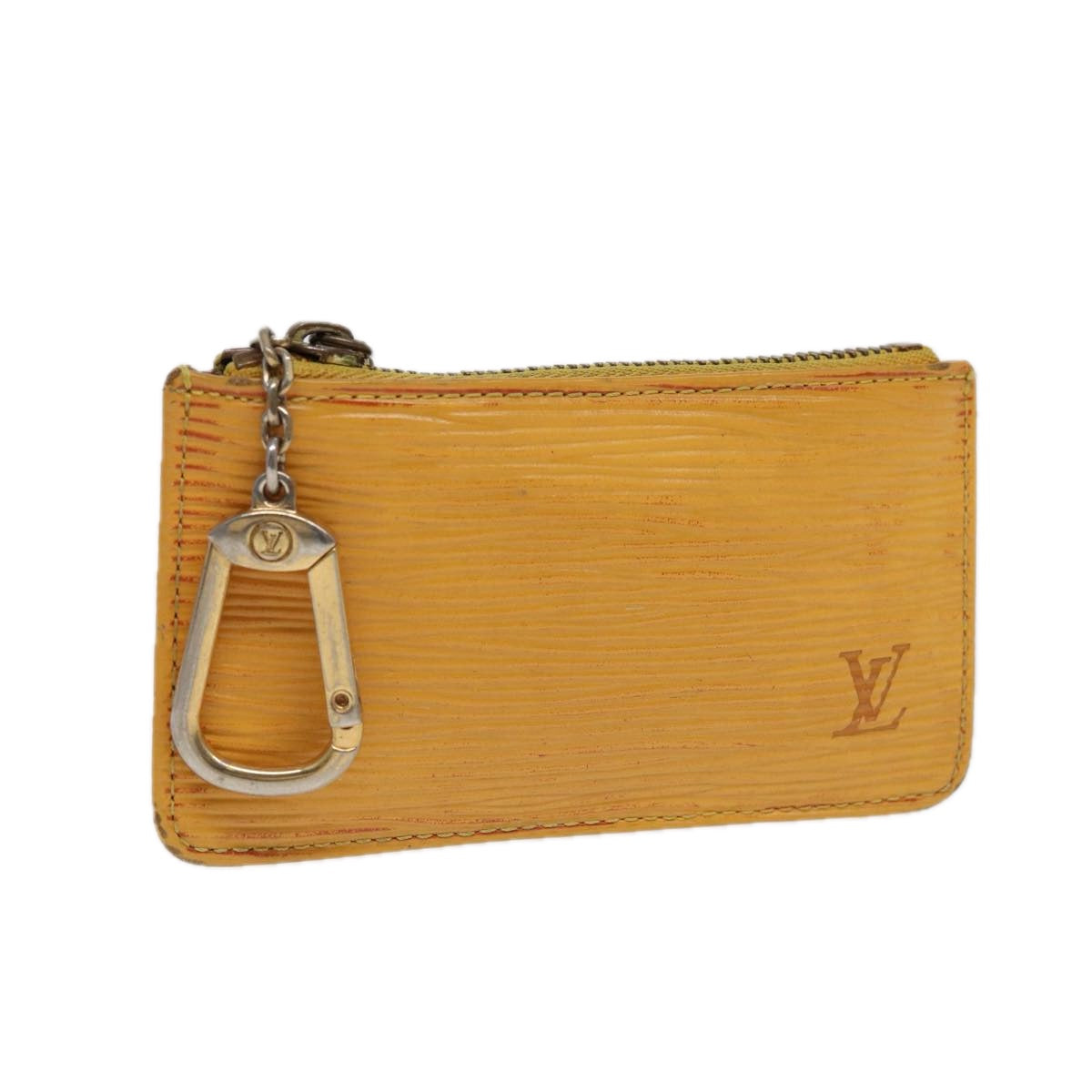LOUIS VUITTON Epi Pochette Cles Coin Purse Yellow M63809 LV 86604